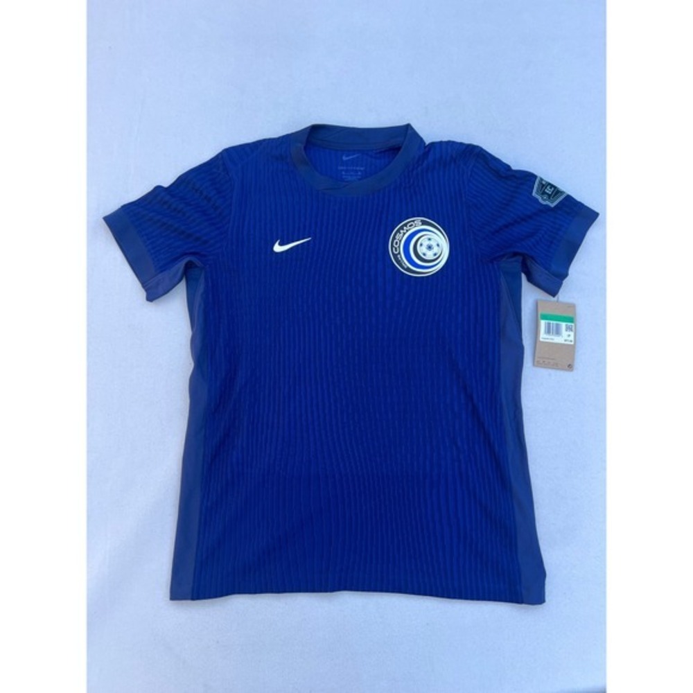 Nike Dallas Cosmos Soccer Jersey Kids XL Blue Number 18 Dri-Fit New‎ with Tags